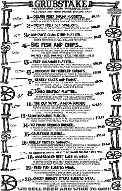 front menu page